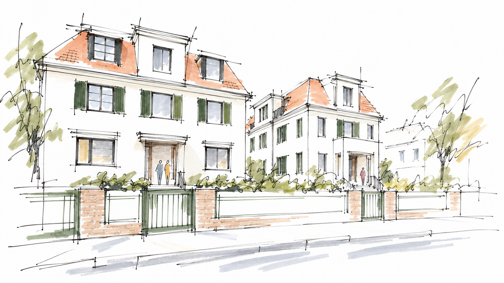Projekt Spanische Allee - Berlin Nikolassee: Erste Projektvisualisierungen